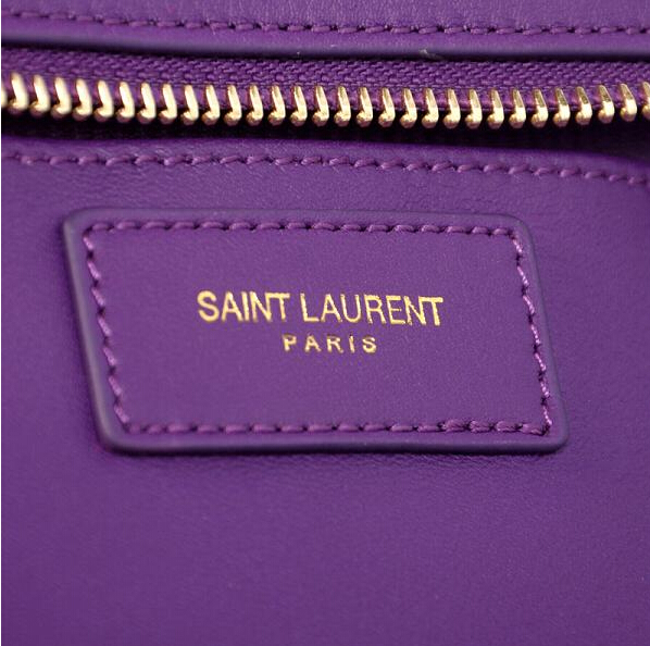 2014 Cheap Saint Laurent Cabas Chyc calfskin medium handbag 8337 purple